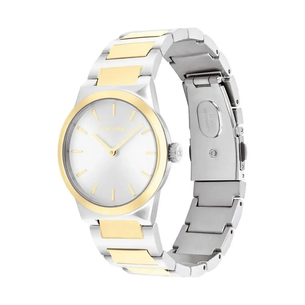 Calvin Klein Womens Watch CK Linear Two Tone 32mm